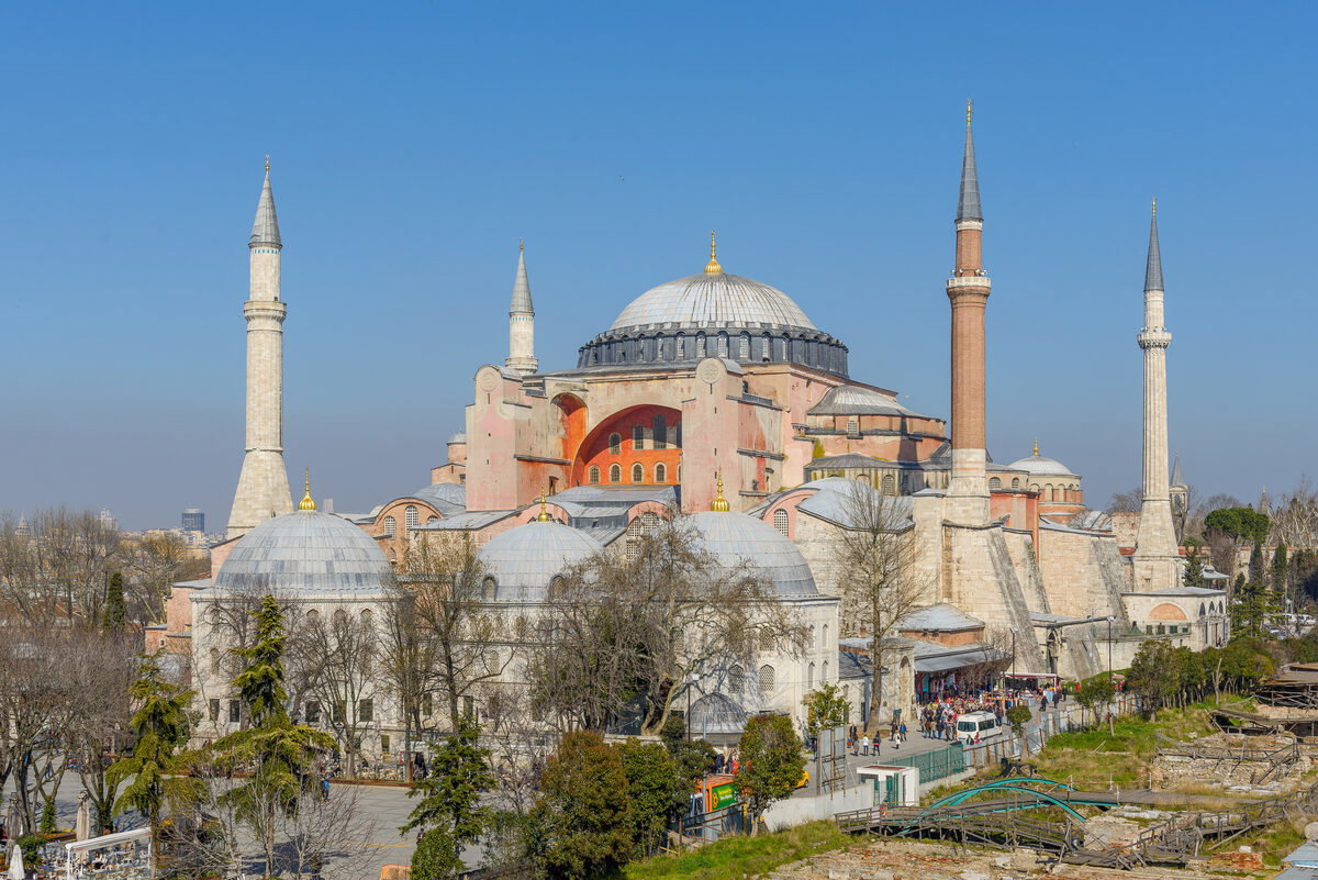 De Hagia Sophia in Istanbul, ooit basiliek dan moskee, een wereldicoon van Turkse cultuur